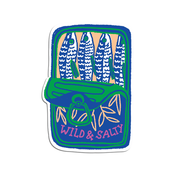 Wild And Salty Sardines Sticker The Found Impulse - Decorative Stickers