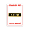 Chicago Old English Enamel Pin The Found Jewelry - Pins