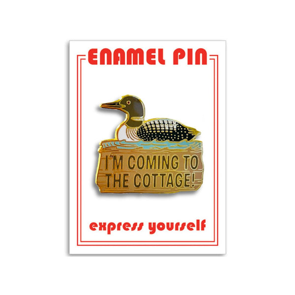 Heated I'm Coming To The Cottage Enamel Pin The Found Jewelry - Pins