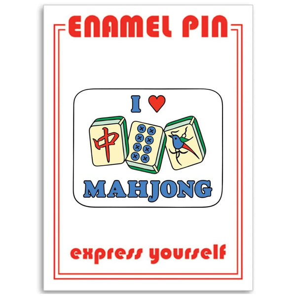 I Heart Mahjong Enamel Pin The Found Jewelry - Pins