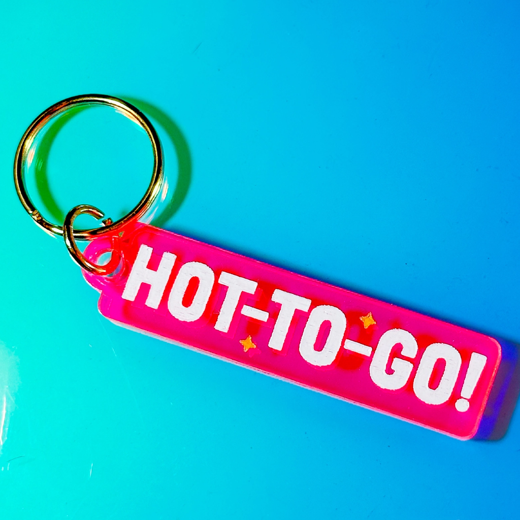 Chappell Hot To Go Fluorescent Keychain The Hissin Kitten Apparel & Accessories - Keychains