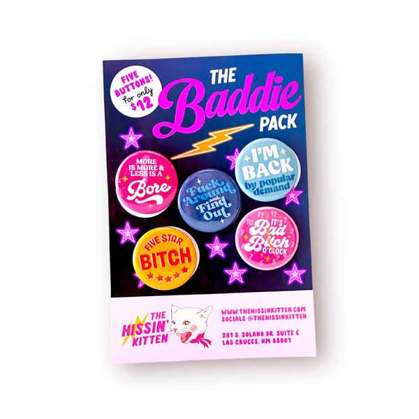 The Baddie Pin Pack The Hissin Kitten Jewelry - Pins