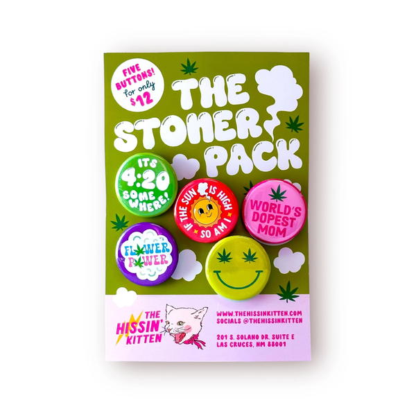 The Stoner Pin Pack The Hissin Kitten Jewelry - Pins