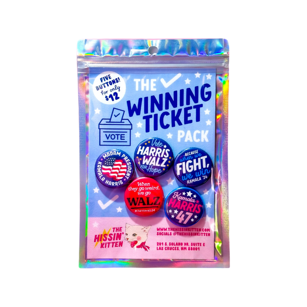 The Winning Ticket Pin Pack The Hissin Kitten Jewelry - Pins