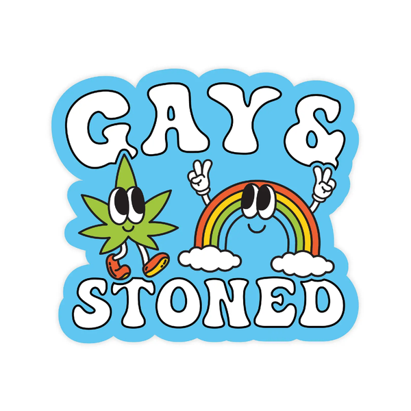 Gay And Stoned Sticker The Little Gay Shop Impulse - Decorative Stickers