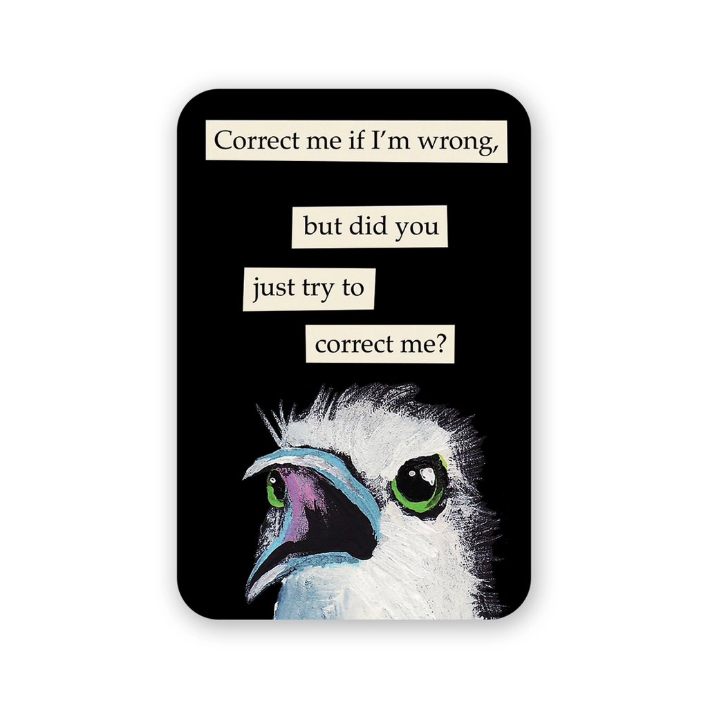 Correct Me Sticker The Mincing Mockingbird Impulse - Decorative Stickers