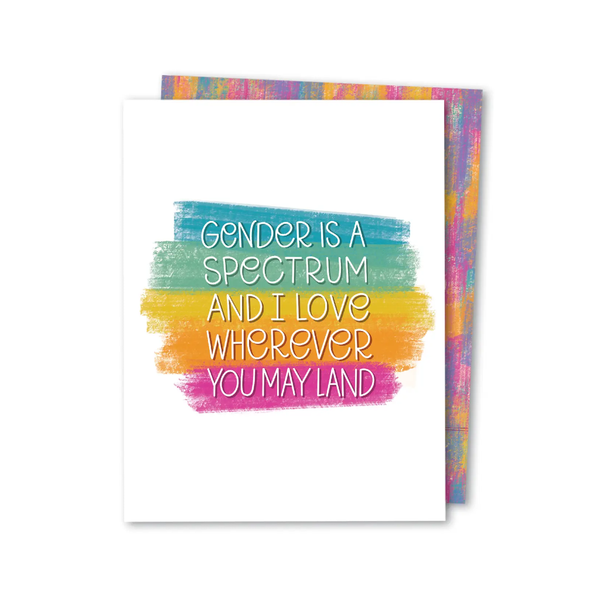 Gender Is A Spectrum Blank Card The Noble Paperie Cards - Any Occasion