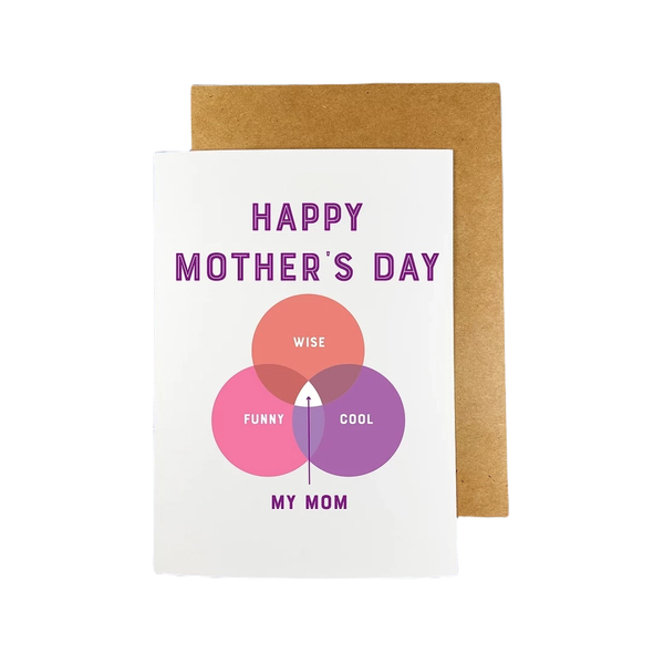 Venn Diagram Mother's Day Card The Red Swan Shop Cards - Holiday - Mother's Day