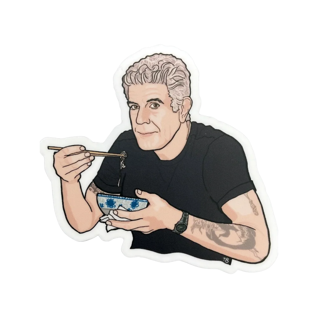 Anthony Bourdain Sticker The Red Swan Shop Impulse - Decorative Stickers