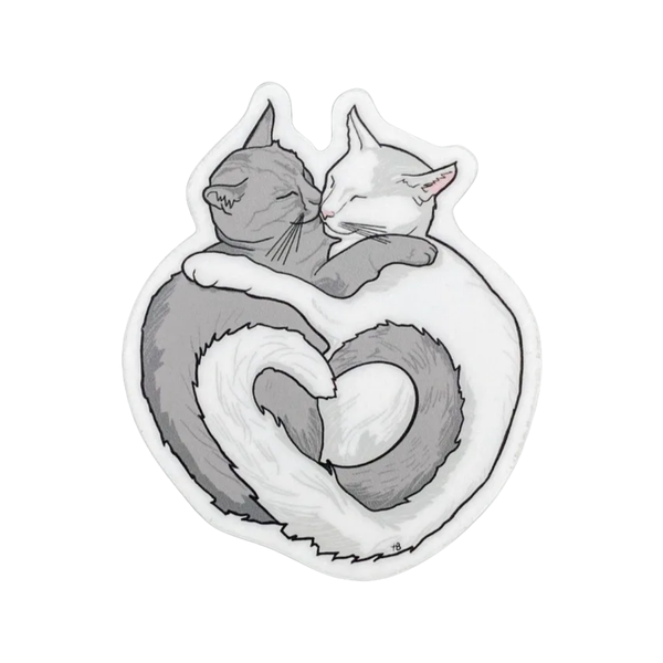 Lover Kitties Sticker The Red Swan Shop Impulse - Decorative Stickers
