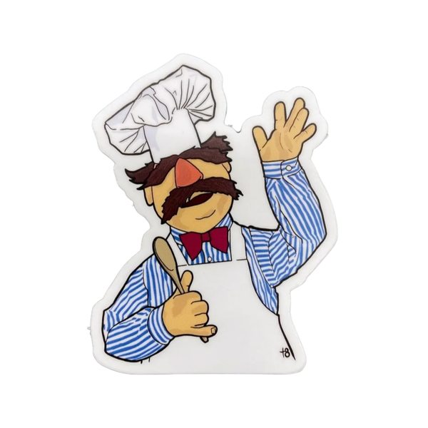 Swedish Chef The Mupppets Sticker The Red Swan Shop Impulse - Decorative Stickers