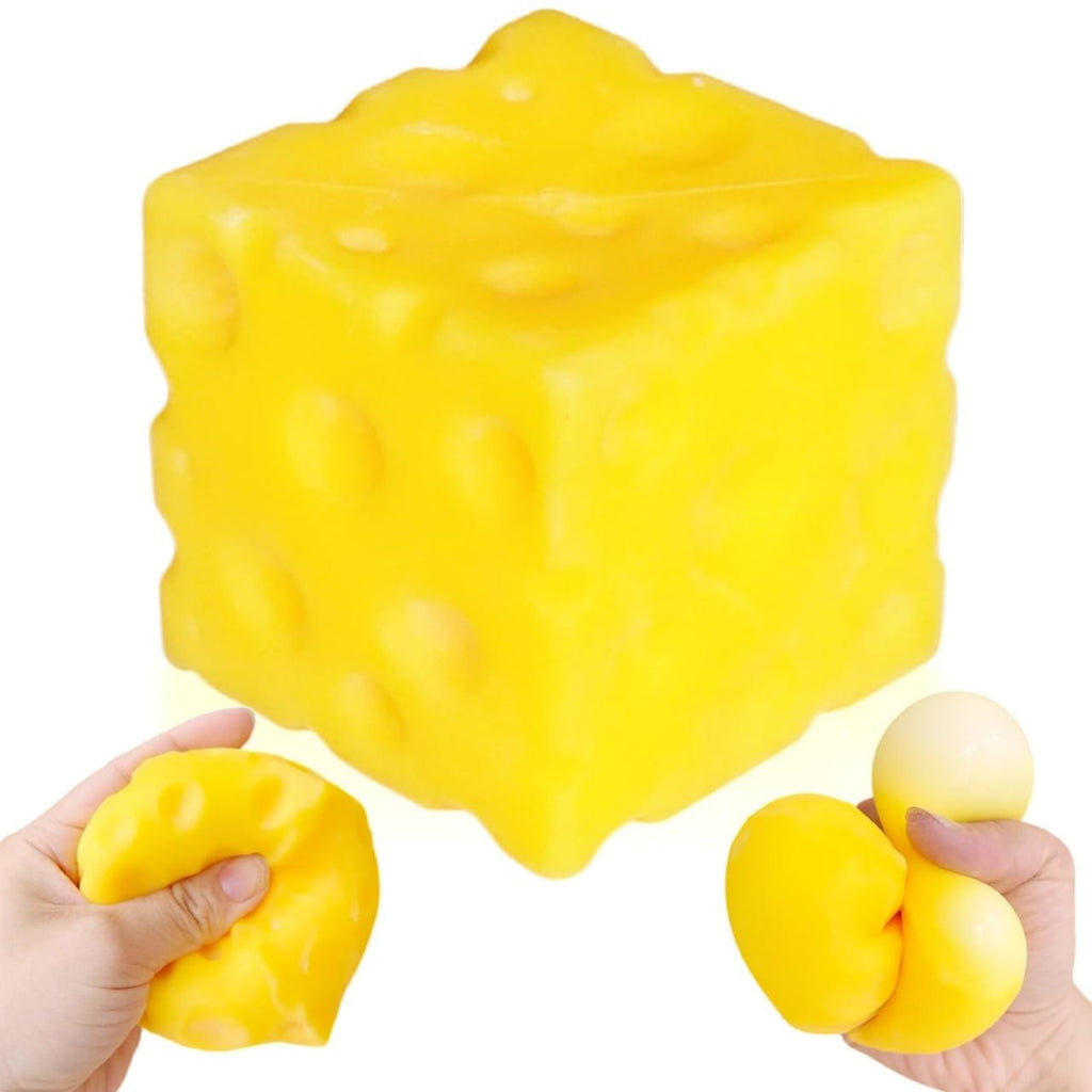 Squishy Cheese Big & Heavy Toy ThinkKool LLC Toys & Games - Fidget Toys