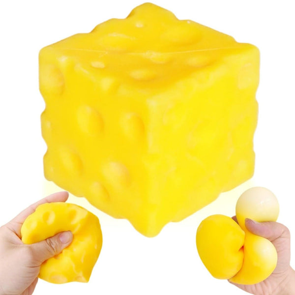 Squishy Cheese Big & Heavy Toy ThinkKool LLC Toys & Games - Fidget Toys
