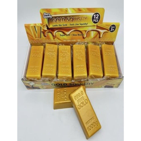Squishy Gold Bar Toy ThinkKool LLC Toys & Games - Fidget Toys