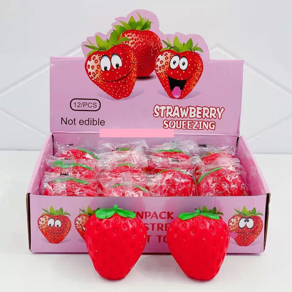 Squishy Strawberry Toy ThinkKool LLC Toys & Games - Fidget Toys