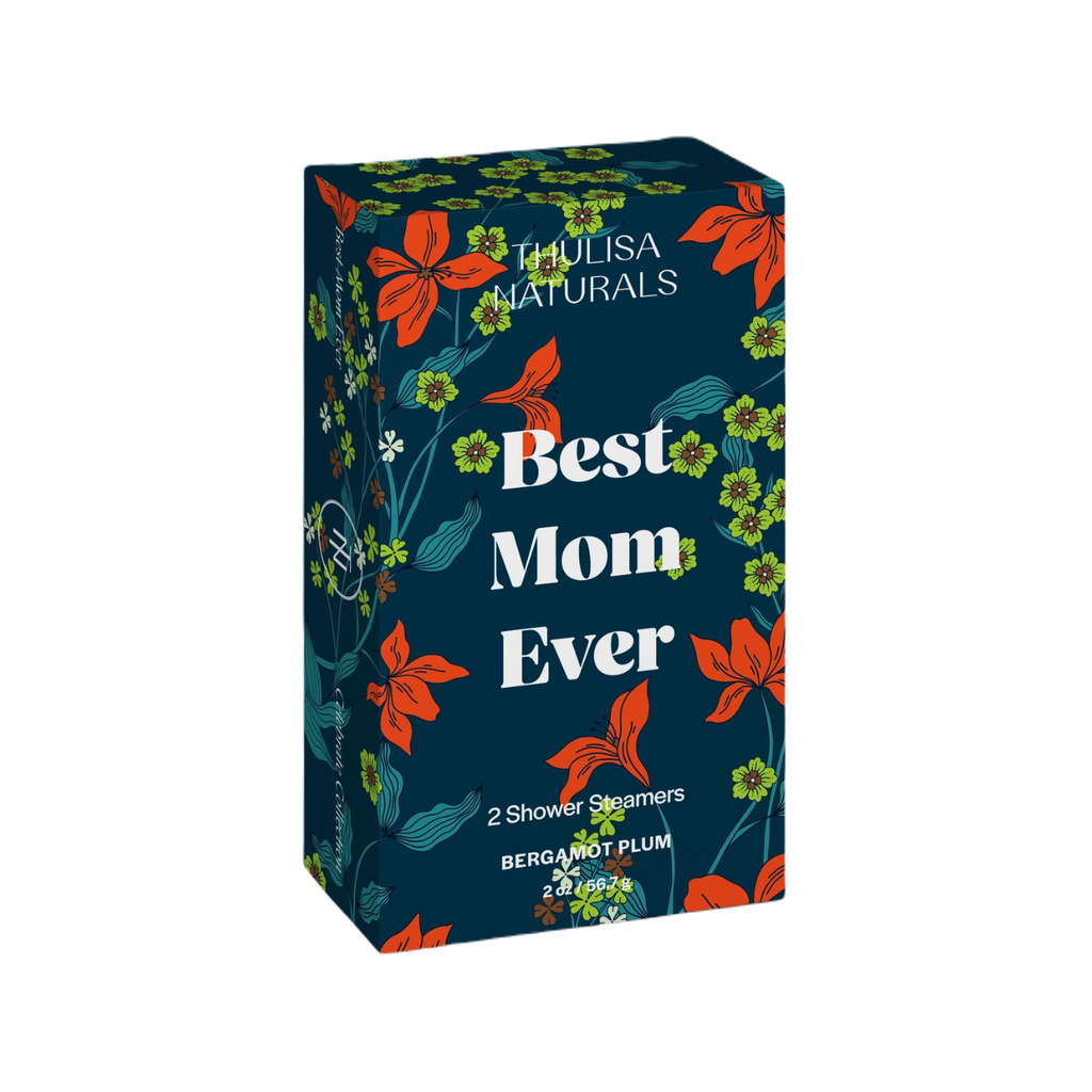 Best Mom Ever Bergamot Plum Shower Steamer Set Thulisa Naturals Home - Bath & Body - Bath Fizzers & Salts