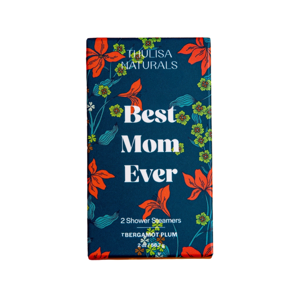 Best Mom Ever Bergamot Plum Shower Steamer Set Thulisa Naturals Home - Bath & Body - Bath Fizzers & Salts