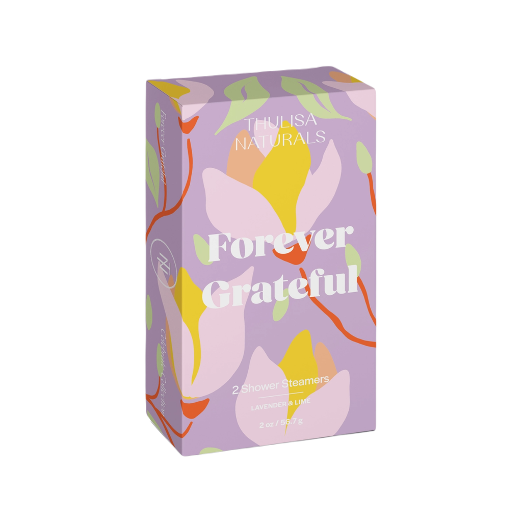 Forever Grateful Lavender Lime Shower Steamer Set Thulisa Naturals Home - Bath & Body - Bath Fizzers & Salts