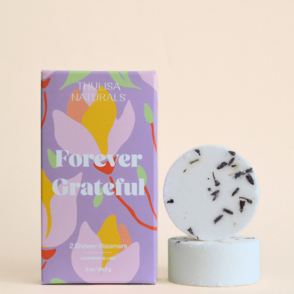 Forever Grateful Lavender Lime Shower Steamer Set Thulisa Naturals Home - Bath & Body - Bath Fizzers & Salts