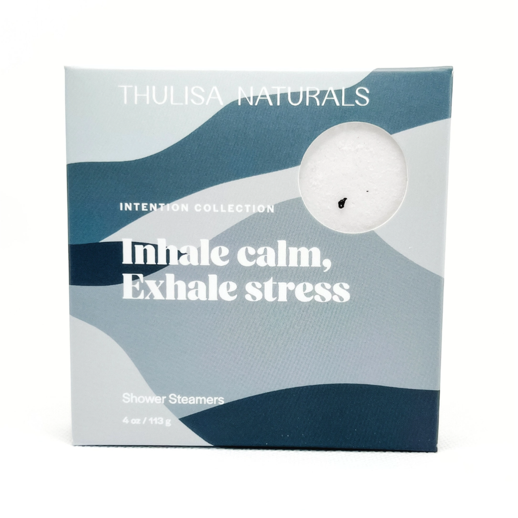 Gapefruit And Mint Inhale Calm Shower Steamer Set Thulisa Naturals Home - Bath & Body - Bath Fizzers & Salts