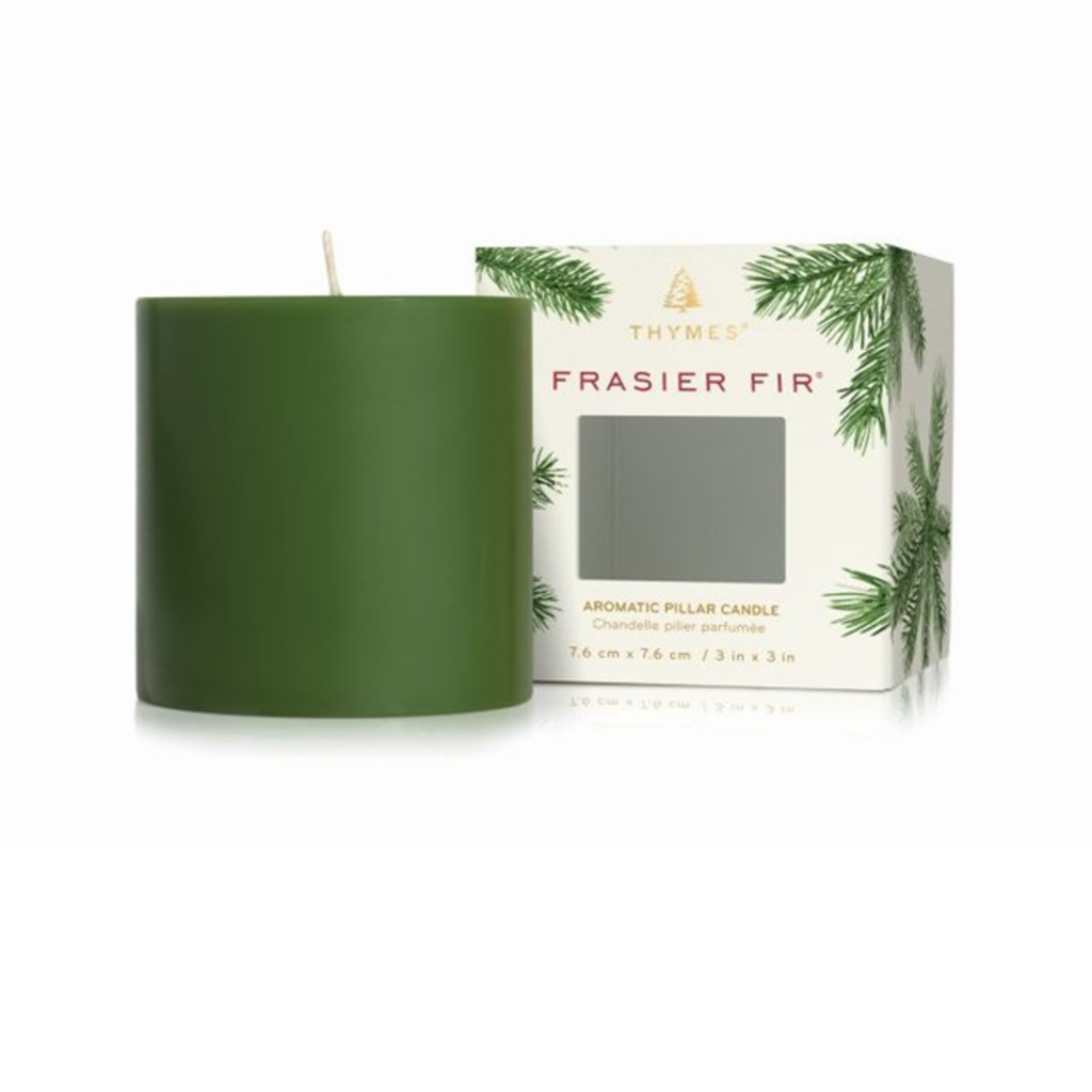 Frasier Fir 3x3 Pillar Candle Thymes Home - Candles