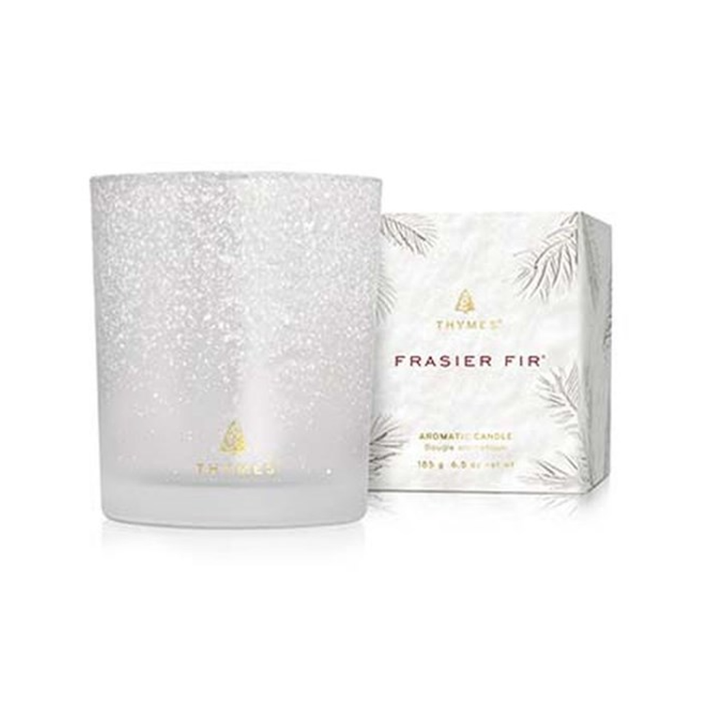 Frasier Fir Flocked Poured Candle Thymes Home - Candles