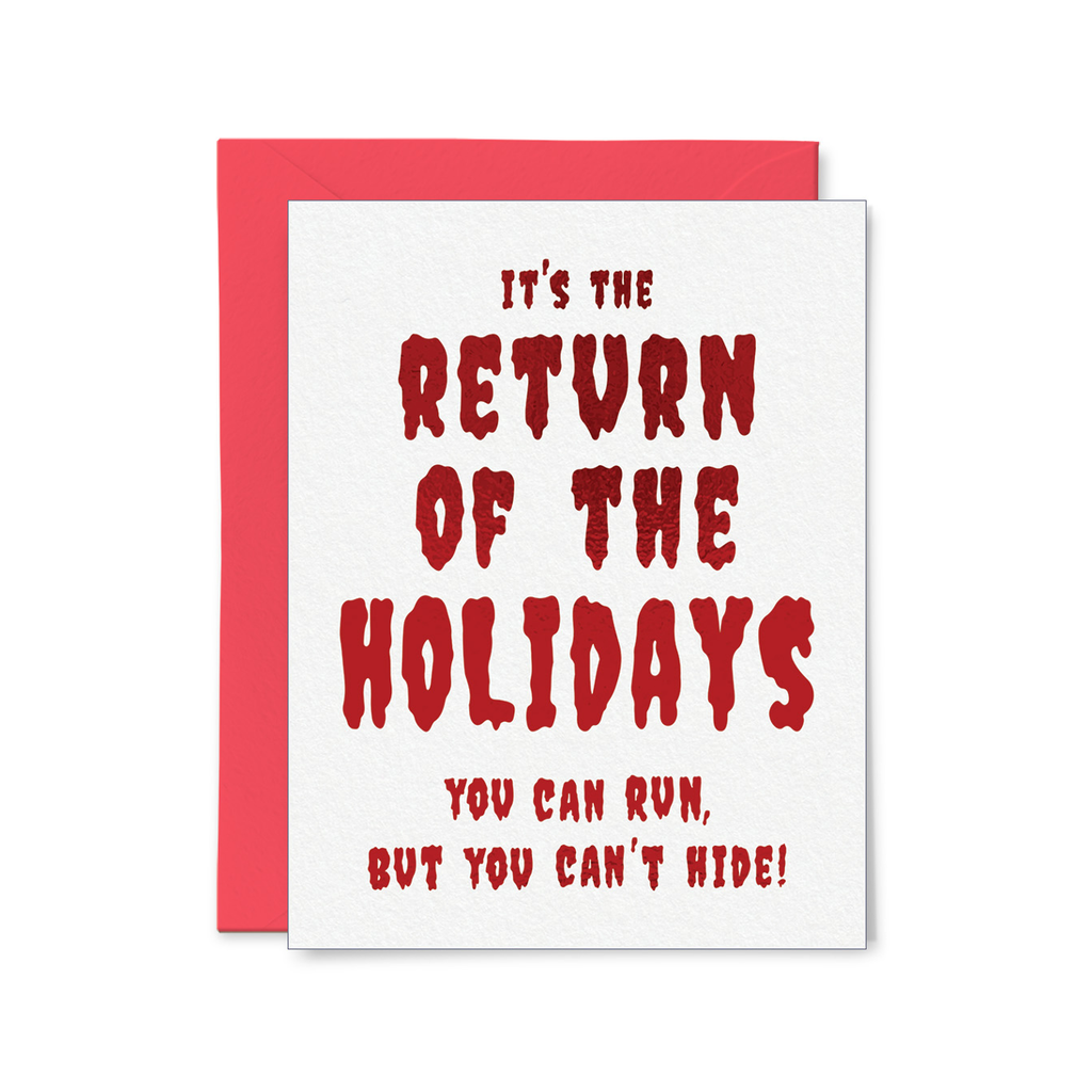 Return Of The Holidays Holiday Card Tiny Hooray Cards - Holiday - Happy Holidays