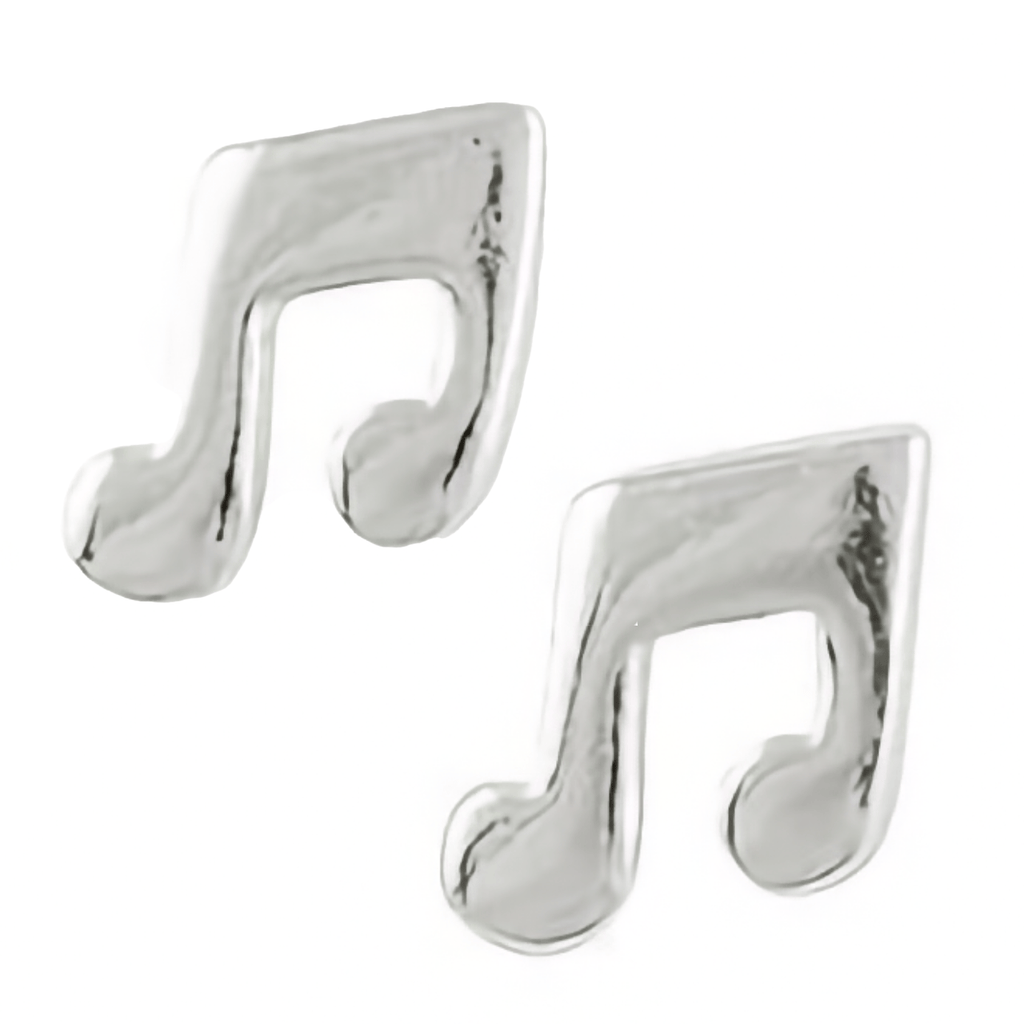 All That Jazz Music Notes Silver Stud Earrings Tomas Jewelry - Earrings
