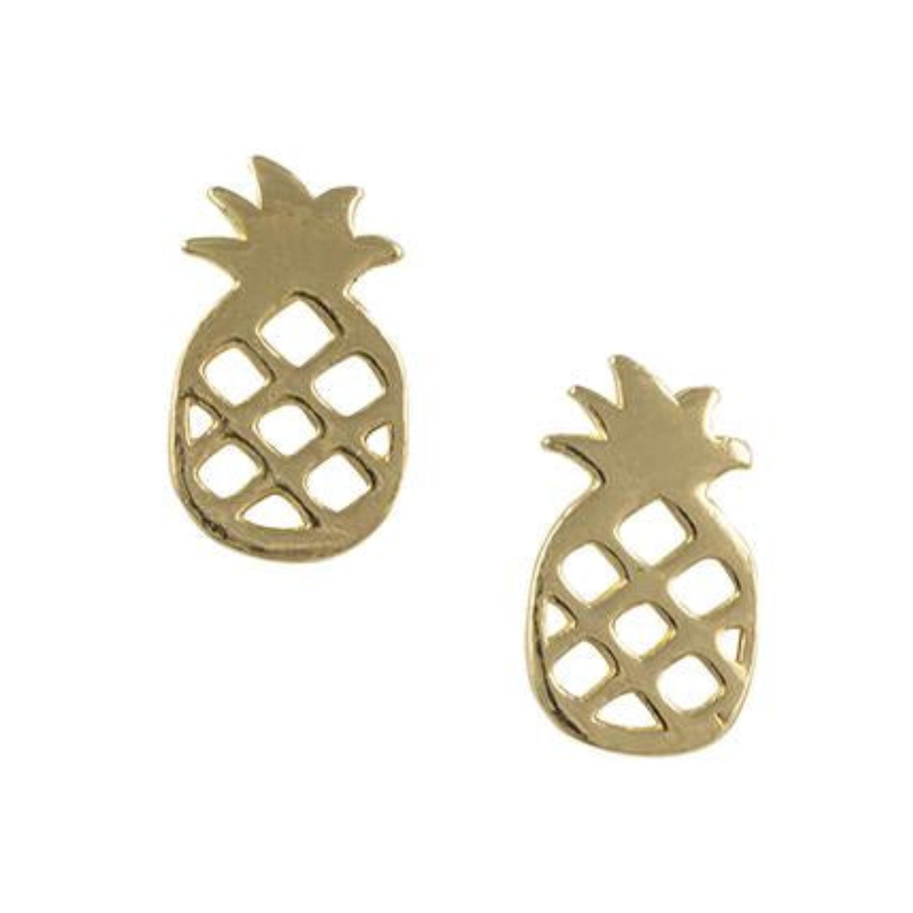 GP Pineapple Stud Earrings - Silver Tomas Jewelry - Earrings
