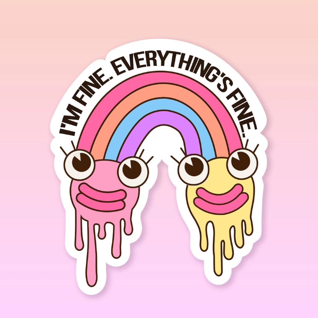 Everything's Fine Sticker Top Hat & Monocle Impulse - Decorative Stickers