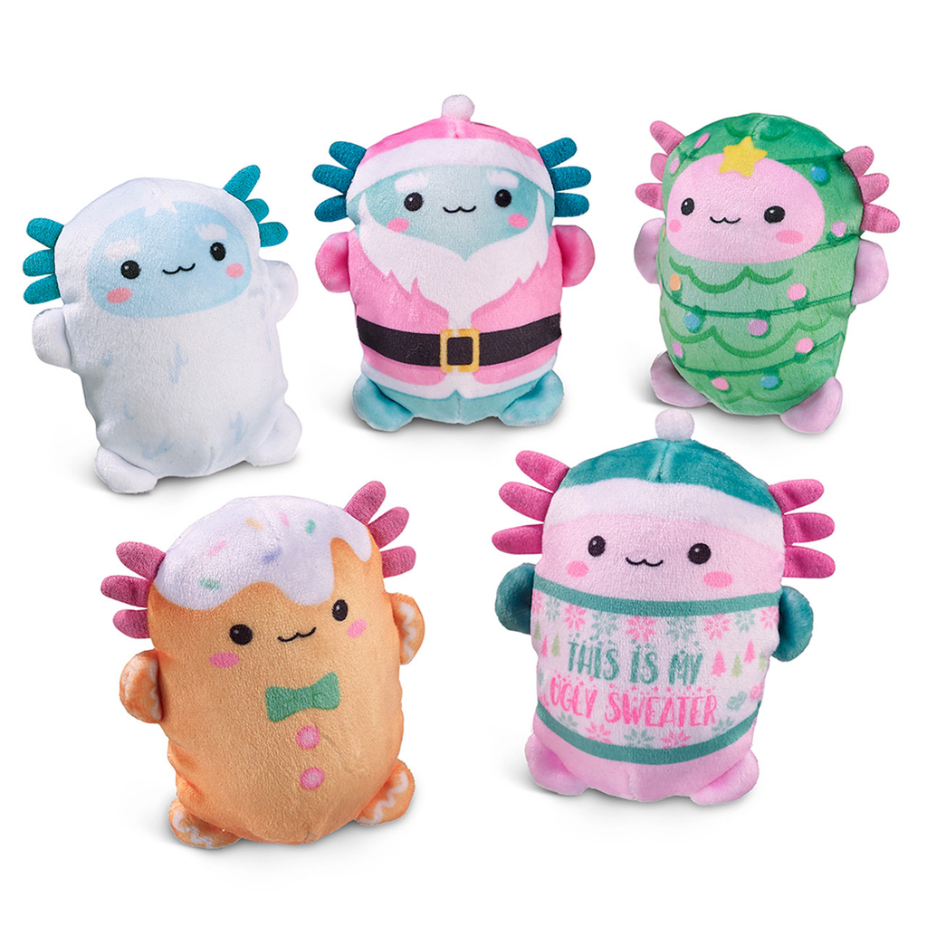 Bubble Stuffed Squishy Friends - A Very Axolotl Christmas Top Trenz Toys & Games - Stuffed Animals & Plush Toys