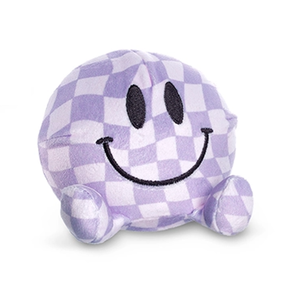 Purple Check Happy Face Magic Fortune Friends Top Trenz Toys & Games - Stuffed Animals & Plush Toys