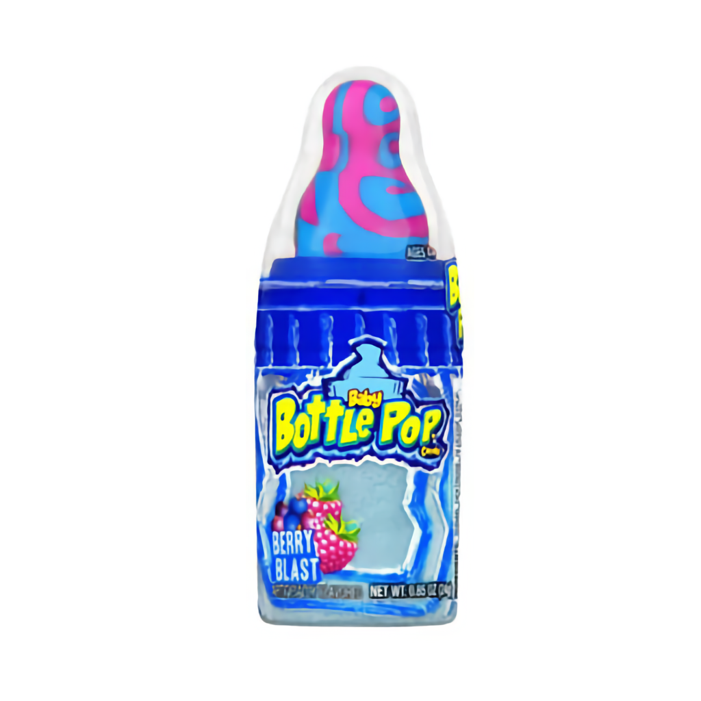 BERRY BLAST Baby Bottle Pop Lollipops with Dipping Powder Candy Topps Candy, Chocolate & Gum
