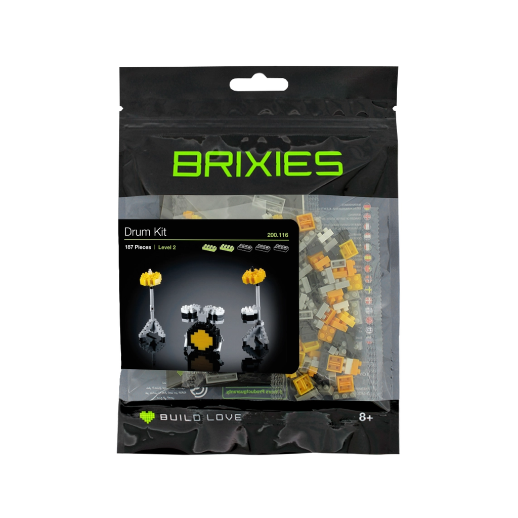 Brixies Large Zip Bag Drum Kit Toysmith Toys & Games