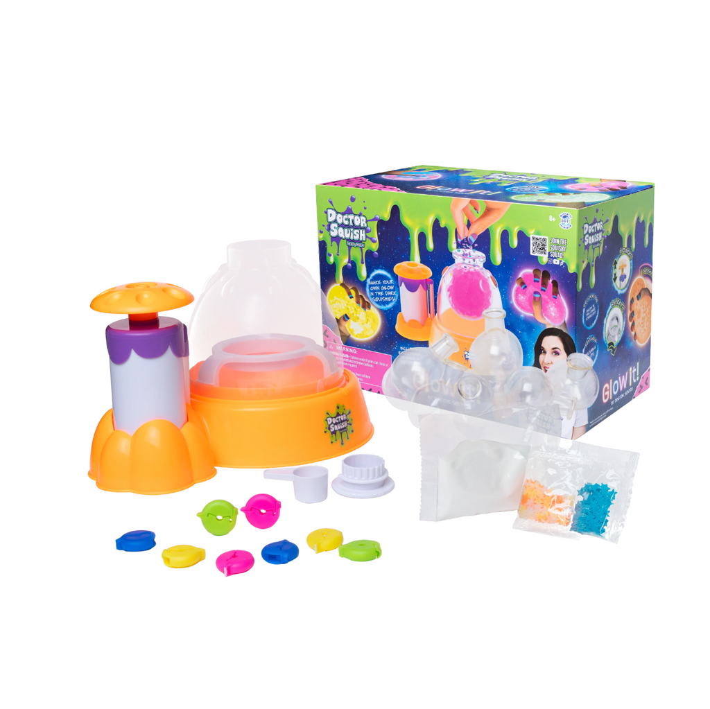 Dr Squish Squishy Maker Station, Glow It Edition Toysmith Toys & Games