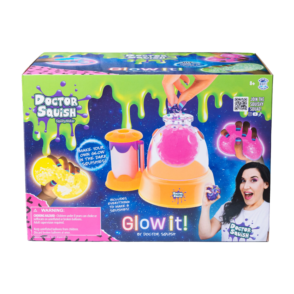 Dr Squish Squishy Maker Station, Glow It Edition Toysmith Toys & Games