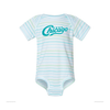 Marina Stripe / NB Chicago Vintage Script Bodysuit Transit Tees Apparel & Accessories - Clothing - Baby & Toddler - One-Pieces & Onesies