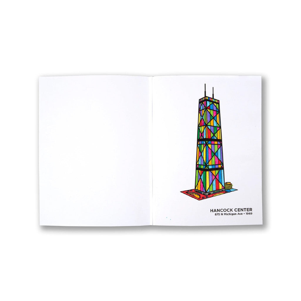 Chicago Architecture Coloring Book Transit Tees Books - Coloring