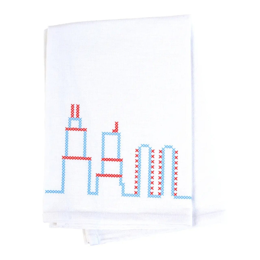 Chicago Skyline Dish Towel Transit Tees Home - Kitchen & Dining - Kitchen Cloths & Dish Towels