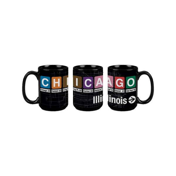 Chicago Station Signs Mug Transit Tees Home - Mugs & Glasses