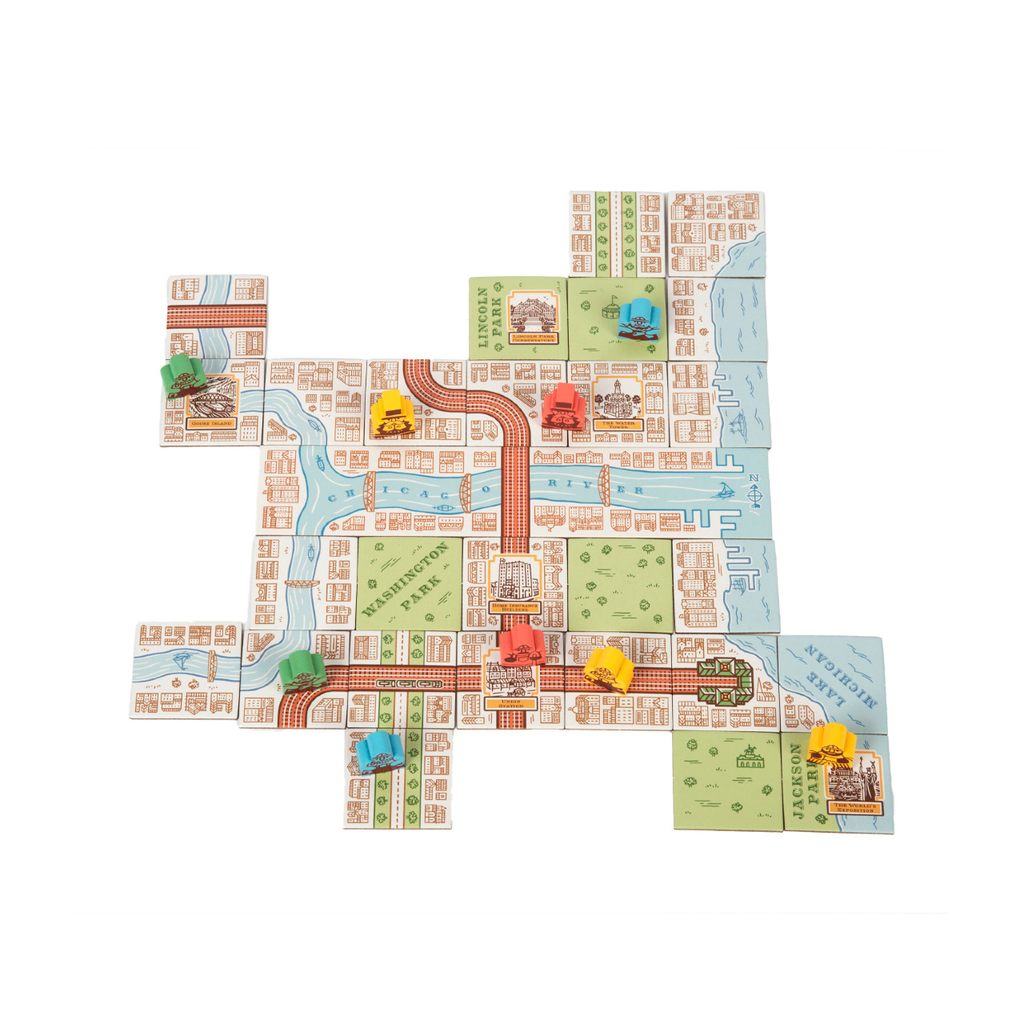 Chicago 1893: The City Beautiful Tile Game Transit Tees Toys & Games - Puzzles & Games - Games