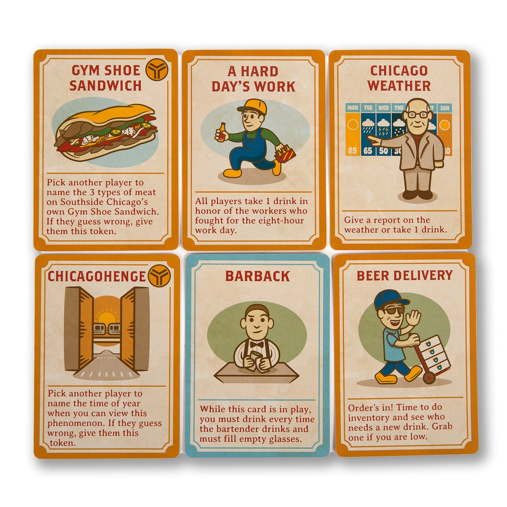 Chicago Handshake Drinking Card Game - Second Round Transit Tees Toys & Games - Puzzles & Games - Games
