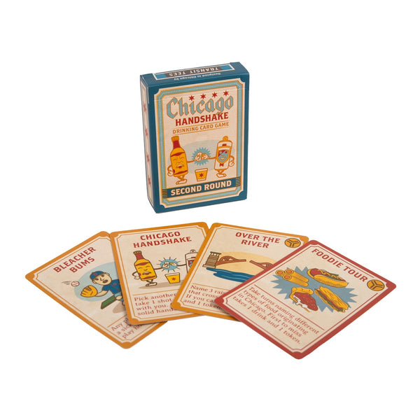 Chicago Handshake Drinking Card Game - Second Round Transit Tees Toys & Games - Puzzles & Games - Games