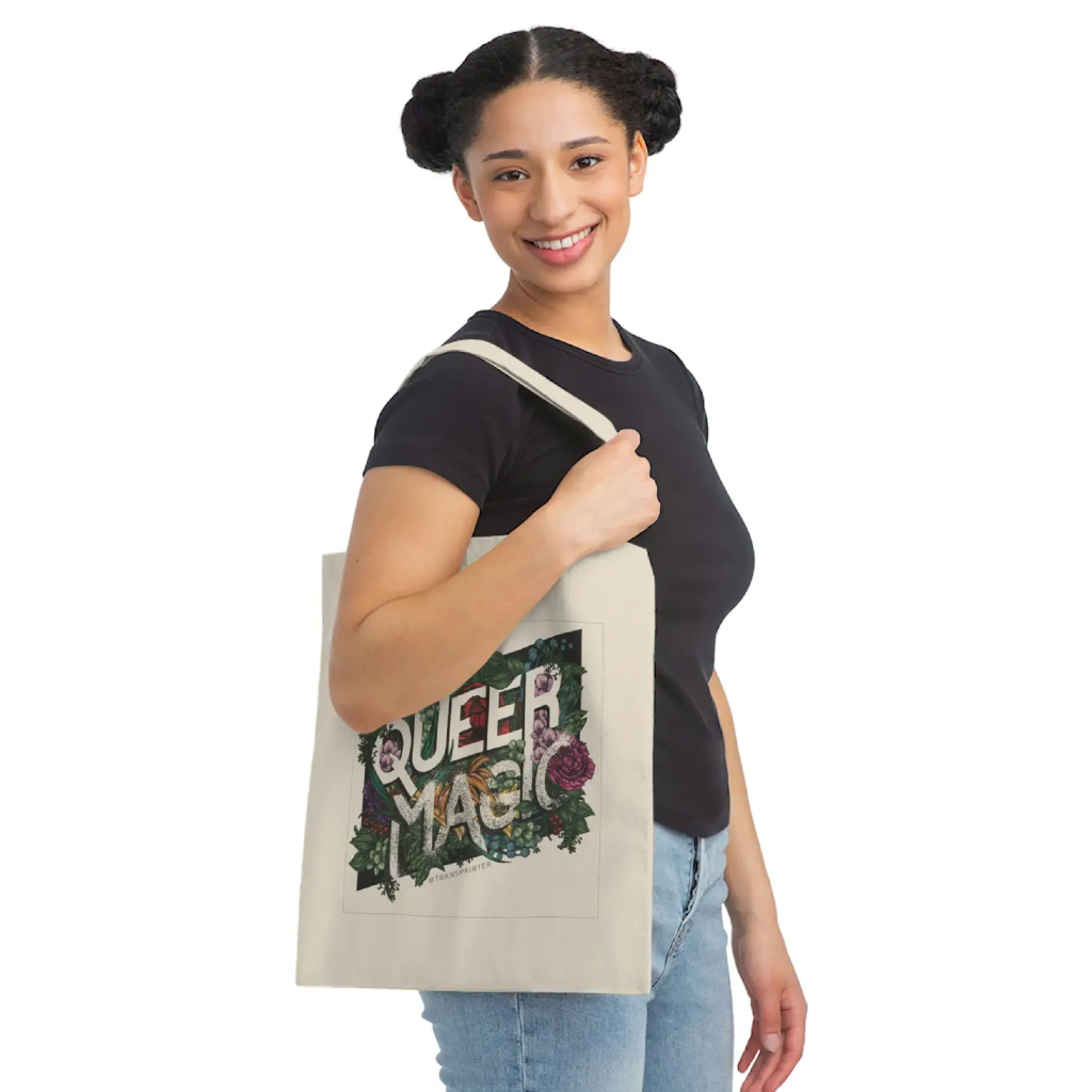 Queer Magic Tote Bag Transpainter Apparel & Accessories - Bags - Reusable Shoppers & Tote Bags