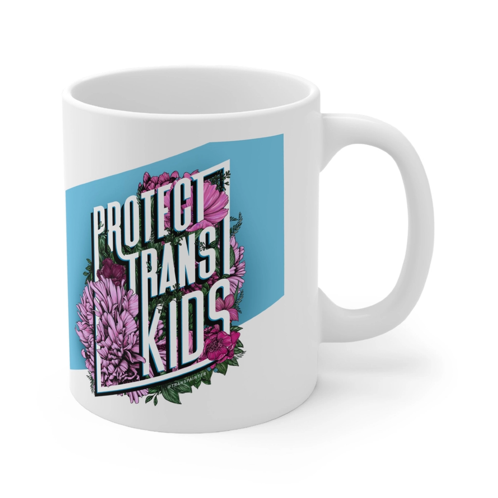 Protect Trans Kids Mug Transpainter Home - Mugs & Glasses