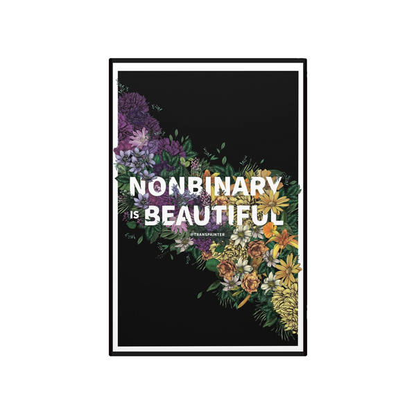 Nonbinary Is Beautiful Framed Print Transpainter Home - Wall & Mantle - Artwork