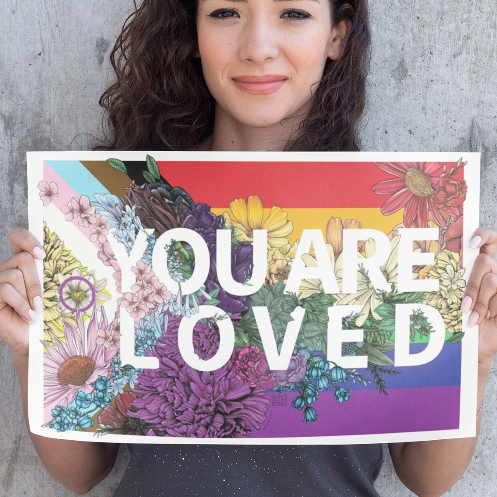 You Are Loved Poster Transpainter Home - Wall & Mantle - Artwork