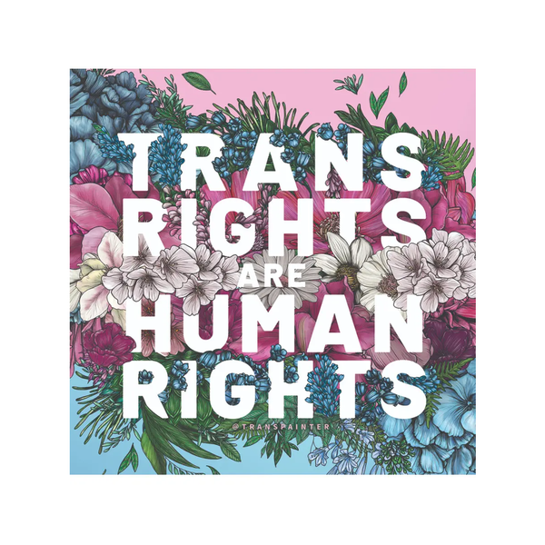 Trans Rights Are Human Rights Sticker Transpainter Impulse - Decorative Stickers