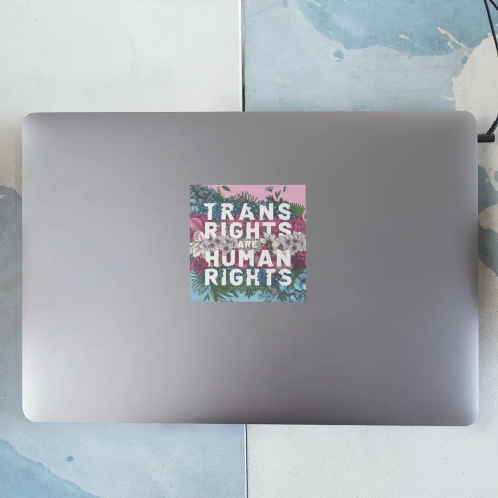 Trans Rights Are Human Rights Sticker Transpainter Impulse - Decorative Stickers