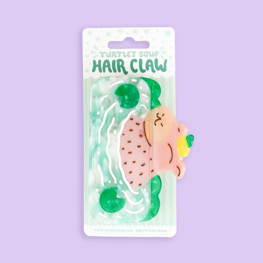 Capybara Hair Claw Turtle's Soup Apparel & Accessories - Hair Accessories - Hair Claws & Clips